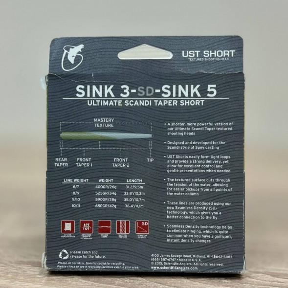 Рыболовная леска Scientific Anglers UST Short St-10/11-S3/S5 Sink 3-CD-Sink 5 125437 в Перми