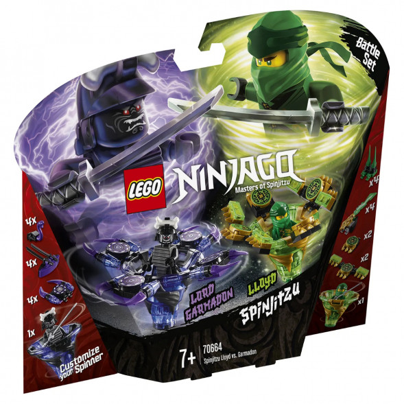 Конструктор LEGO Ninjago 70664 Ллойд мастер Кружитцу против Гармадона в Перми
