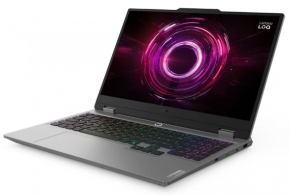 Ноутбук Lenovo LOQ 15AHP10 (83JG003EPB) (15.6 &amp;quot;, Ryzen 7 250 3.3 ГГц, 8 ядер, 16 Гб DDR5, 512 Гб SSD, GeForce RTX 5050, Windows 11 Home), Серый в Перми