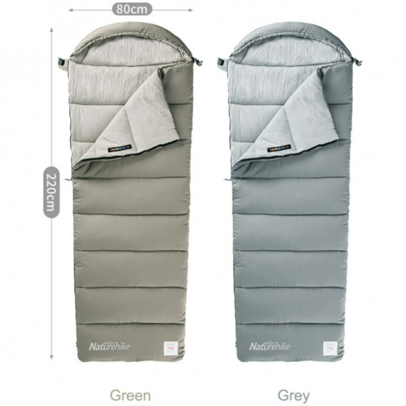 Спальный мешок Naturehike M300 (правый), зеленый в Перми