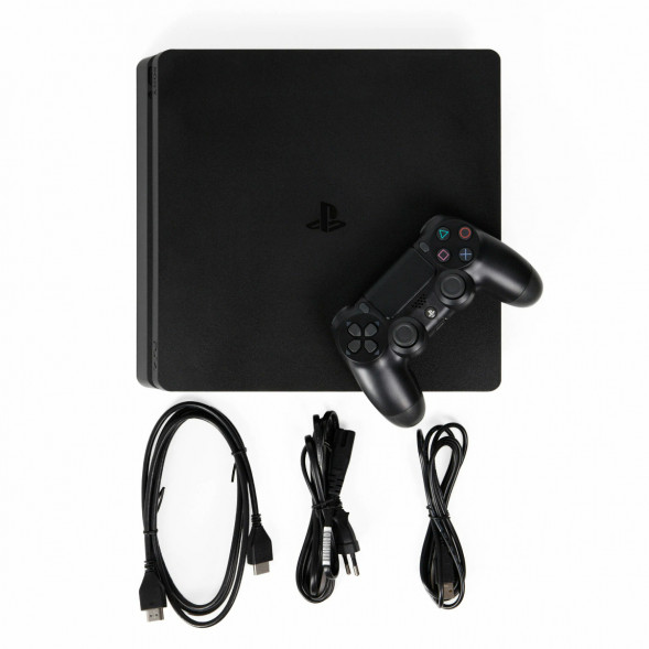 Игровая приставка Sony PlayStation 4 Slim 1TB black в Перми
