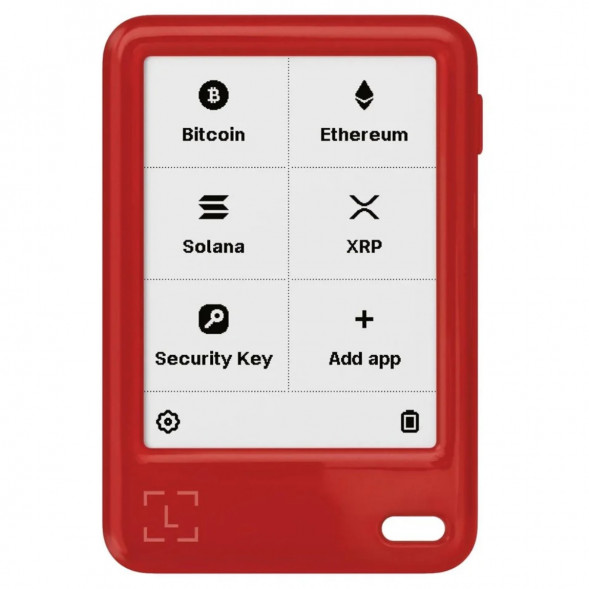Комплект Криптокошелек Ledger Nano Gen5, красный + Декоративные бейджи (Set 2) в Перми