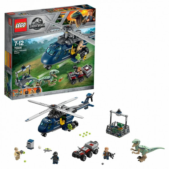 Конструктор LEGO Jurassic World 75928 Погоня за Блю на вертолёте  в Перми