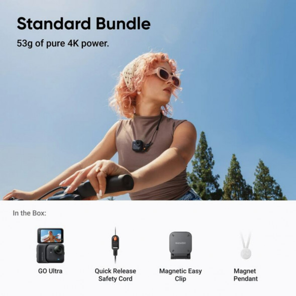 Экшн-камера Insta360 GO Ultra Standard Bundle, Black в Перми