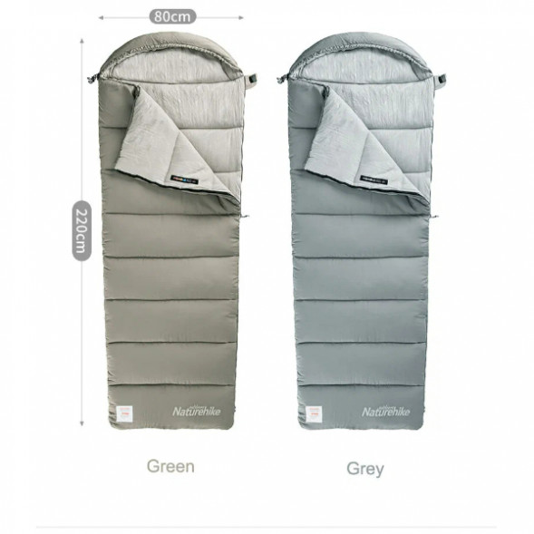 Спальный мешок Naturehike Envelope M180 (правый), зелёный в Перми