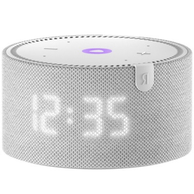 Умная колонка Яндекс Новая Станция Мини (с часами) - умная колонка с Алисой, серый опал в Перми