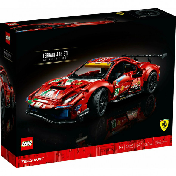 Конструктор LEGO Technic 42125 Ferrari 488 GTE &amp;quot;AF Corse #51&amp;quot; в Перми