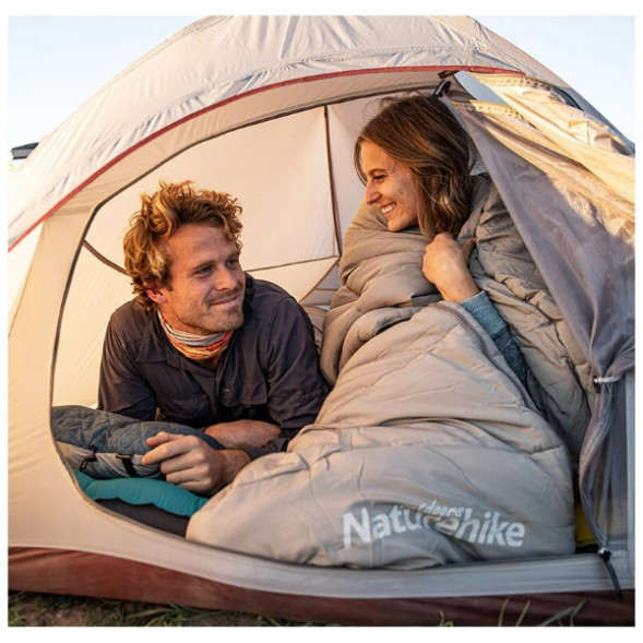 Спальный мешок Naturehike Envelope M180 (левый), зелёный в Перми