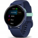 Умные часы Garmin Vivoactive 5, синие с металлически-синим безелем и силиконовым ремешком 010-02862-12 в Перми