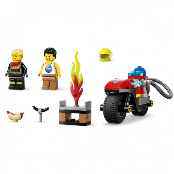 Конструктор LEGO City 60410 Пожарно-спасательный мотоцикл в Перми