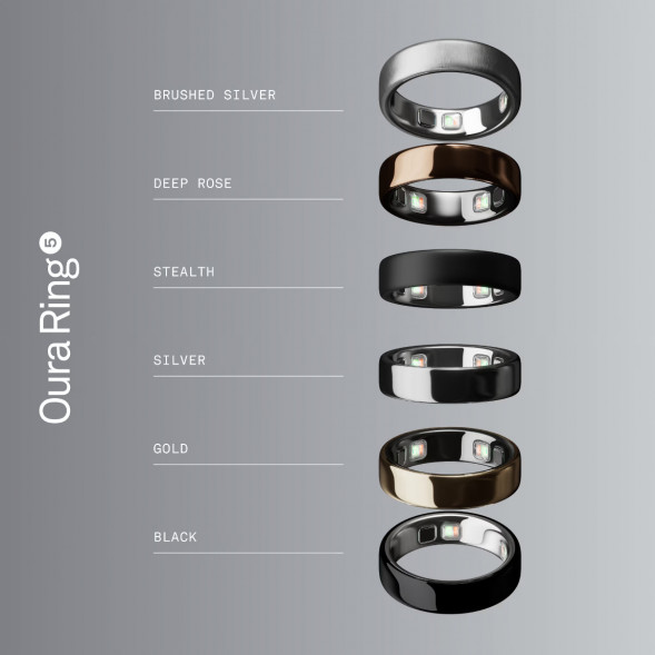 Умное кольцо Oura Ring 5 (размер 7), матовое серебро/Brushed Silver в Перми