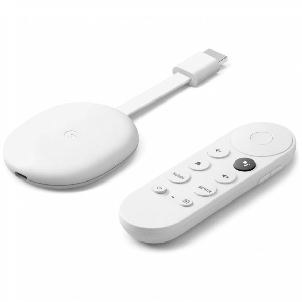 ТВ-приставка Google Chromecast c Google TV, snow в Перми