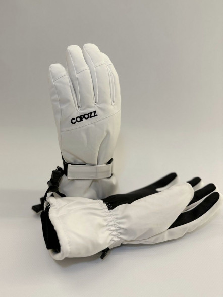 Перчатки горнолыжные сноубордические Copozz (белый, L) в Перми
