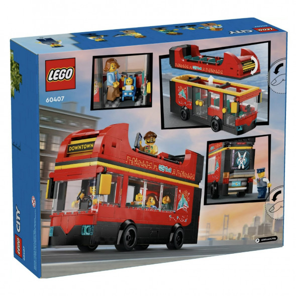 Конструктор LEGO City 60407 Красный двухэтажный экскурсионный автобус в Перми
