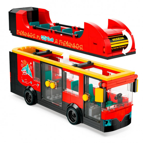 Конструктор LEGO City 60407 Красный двухэтажный экскурсионный автобус в Перми