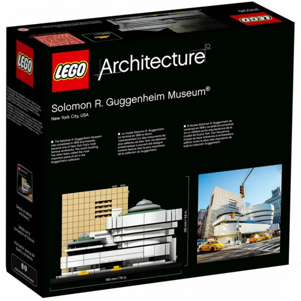 Конструктор LEGO Architecture 21035 Музей Соломона Гуггенхайма в Перми