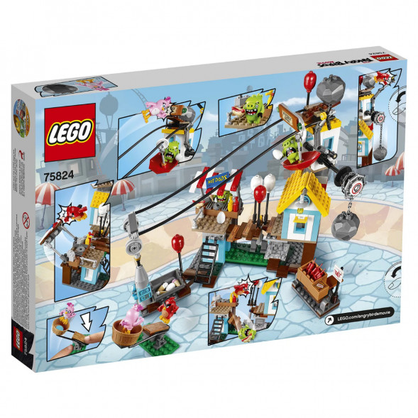 Конструктор LEGO Angry Birds 75824 Разгром Свинограда в Перми