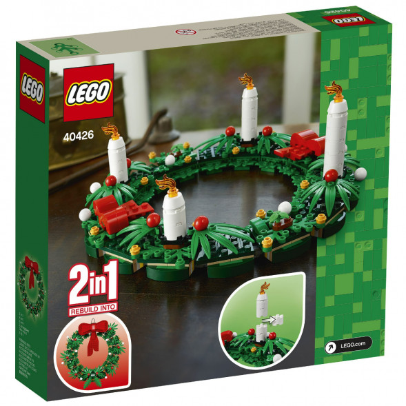 Конструктор LEGO 40426 Сувенирный набор «Рождественский венок» 2 в 1 в Перми