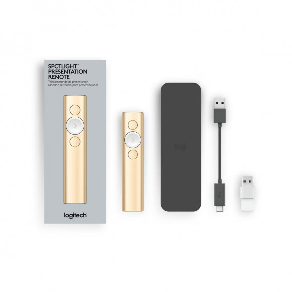 Презентер Logitech Spotlight Presentation Remote золотой в Перми