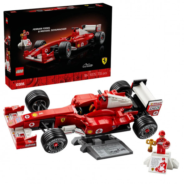 Конструктор LEGO Icons 11375 Ferrari F2004 и Михаэль Шумахер в Перми