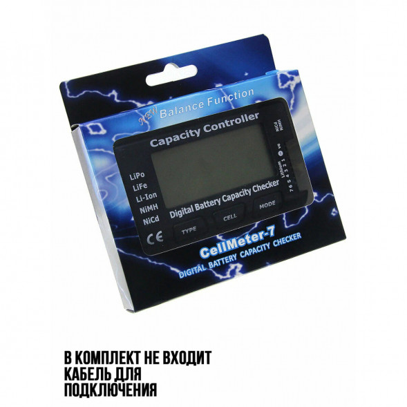 Тестер ёмкости аккумулятора CellMeter-7 с функцией балансировки ячеек в Перми