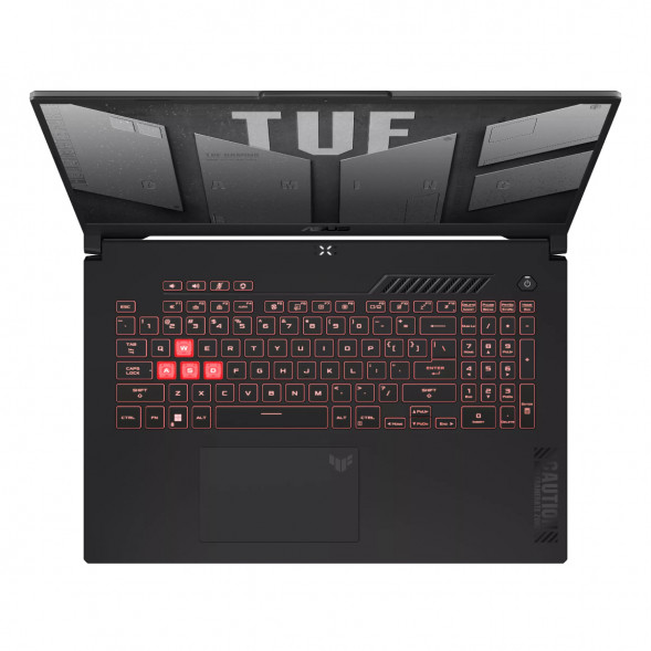 Ноутбук ASUS TUF Gaming A17 FA707NUG-HX156 (17.3&amp;quot;, IPS, 6 ядер, AMD Ryzen 7 7445HS 3.2 ГГц, 16 ГБ DDR5, SSD 512 ГБ, NVIDIA GeForce RTX 4050 - 6 ГБ, без ОС), черный в Перми