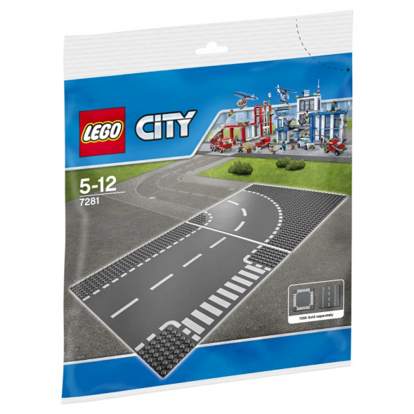 Конструктор LEGO City 7281 Т-образный перекрёсток и поворот в Перми