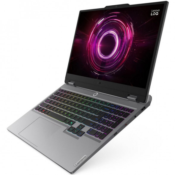 Ноутбук Lenovo LOQ 15AHP10 (83JG003DPB) (15.6&amp;quot;,  IPS, AMD Ryzen 5 220, 6 ядер, 16 ГБ DDR5, SSD 512 ГБ, NVIDIA GeForce RTX 5050 - 8 ГБ, без ОС), серый в Перми