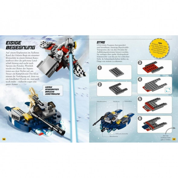 Книга и набор кубиков LEGO Star Wars Buch &amp;amp; Steine-Set Fur 8 einmalige Lego Modelle! в Перми
