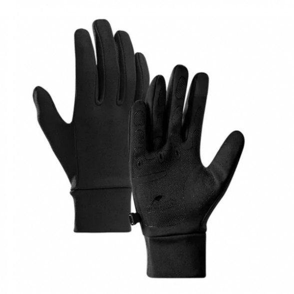 Перчатки сенсорные спортивные Naturehike Outdoor Full Touch GL10 (черный, L) в Перми
