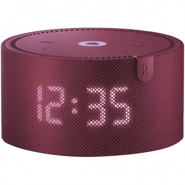 Умная колонка Яндекс Новая Станция Мини (с часами) - умная колонка с Алисой, красный гранат в Перми