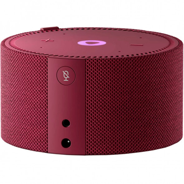 Умная колонка Яндекс Новая Станция Мини (с часами) - умная колонка с Алисой, красный гранат в Перми