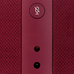 Умная колонка Яндекс Новая Станция Мини (с часами) - умная колонка с Алисой, красный гранат