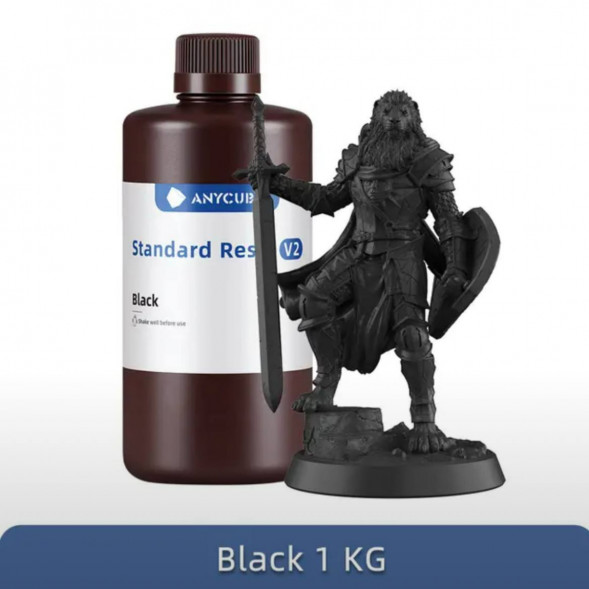 Смола для 3D печати ANYCUBIC Standart Resin V2 Black 1 Кг в Перми
