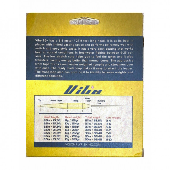 Рыболовный шнур Vision Vibe 85+ Rods 7-8 Sink 3 Head Weight VKL7S3 в Перми