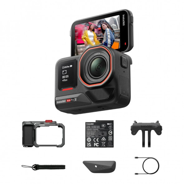 Экшн-камера Insta360 Ace Pro 2 Single Battery Xplorer Bundle, Gray в Перми