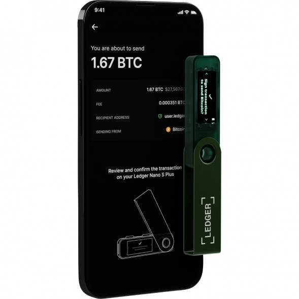 Криптокошелек Ledger Nano S Plus 1 шт., Emerald Green в Перми