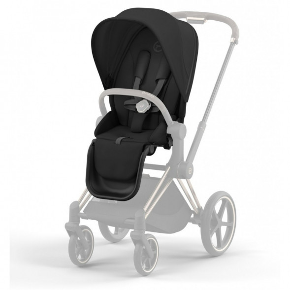 Коляска 2 в 1 Cybex Priam IV Sepia Black, шасси Rosegold в Перми
