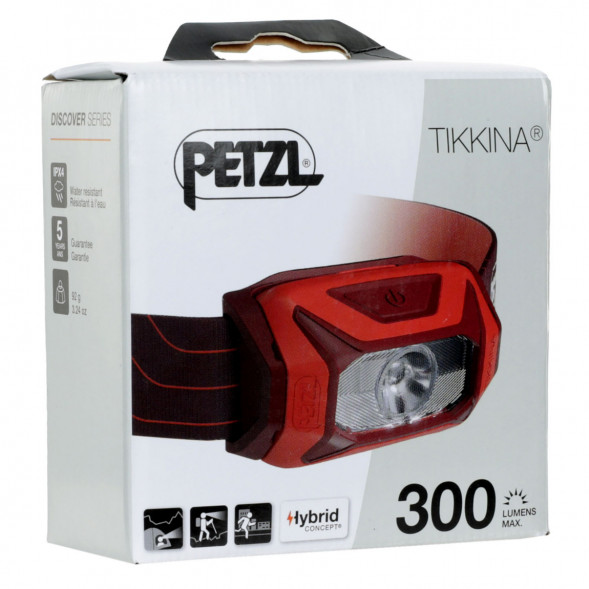 Налобный фонарь Petzl Tikkina E060AA03, красный в Перми