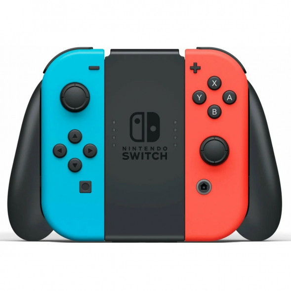 Игровая приставка Nintendo Switch OLED 64 ГБ, неоновый синий/неоновый красный в Перми