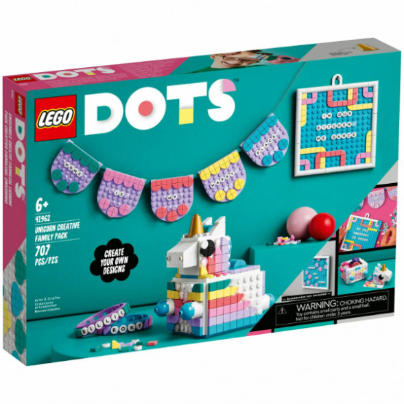 Конструктор LEGO DOTS 41962 Творческий семейный набор «Единорог» в Перми