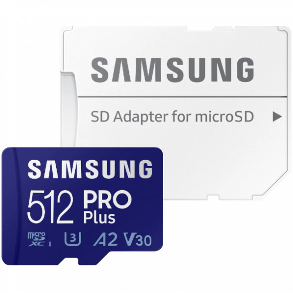 Карта памяти micro SDXC 512Gb Samsung PRO Plus U3 A2 V30 180/130MB/s в Перми