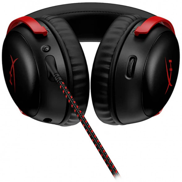 Компьютерная гарнитура HyperX Cloud III проводная, чёрный/красный в Перми