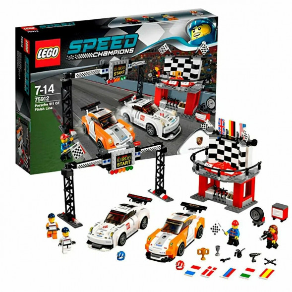 Конструктор LEGO Speed Champions 75912 Финишная линия гонки Porsche 911 GT в Перми
