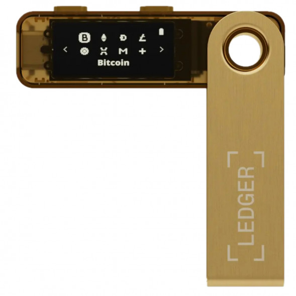 Криптокошелек Ledger Nano S Plus 1 шт., золотой в Перми