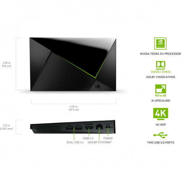ТВ-приставка NVIDIA SHIELD TV PRO, черный в Перми