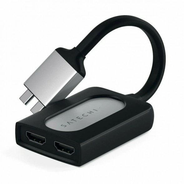 Адаптер Satechi USB-C Dual 4K HDMI Adapter (2xHDMI, USB Type-C) в Перми