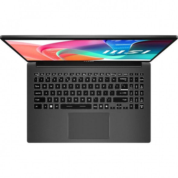Ноутбук MSI Modern 15 F1MXG-1280RU (15.6&amp;quot;, IPS, Intel Core 7 150U, 10 ядер, 16 ГБ DDR5, SSD 512 ГБ, Intel Iris Xe Graphics, Windows 11), чёрный в Перми