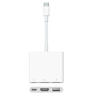 Адаптер Apple USB-C Digital AV Multiport Adapter, бел, MUF82ZM/A в Перми