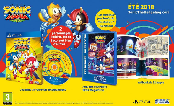 Игра Sonic Mania Plus (+ Артбук) [PS4, русские субтитры] в Перми